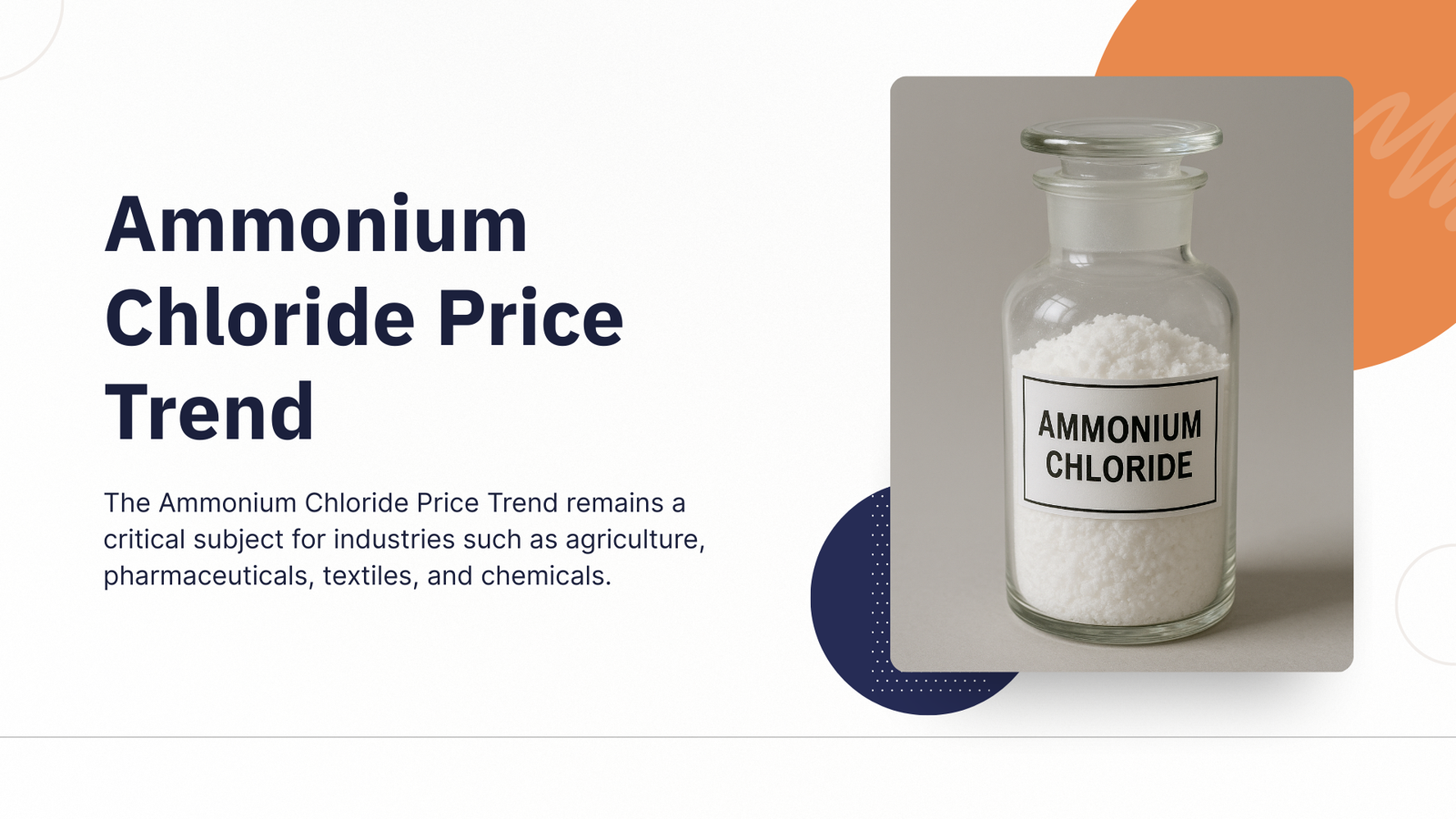 Ammonium Chloride Price Trend & Market Analysis – 2025 Update