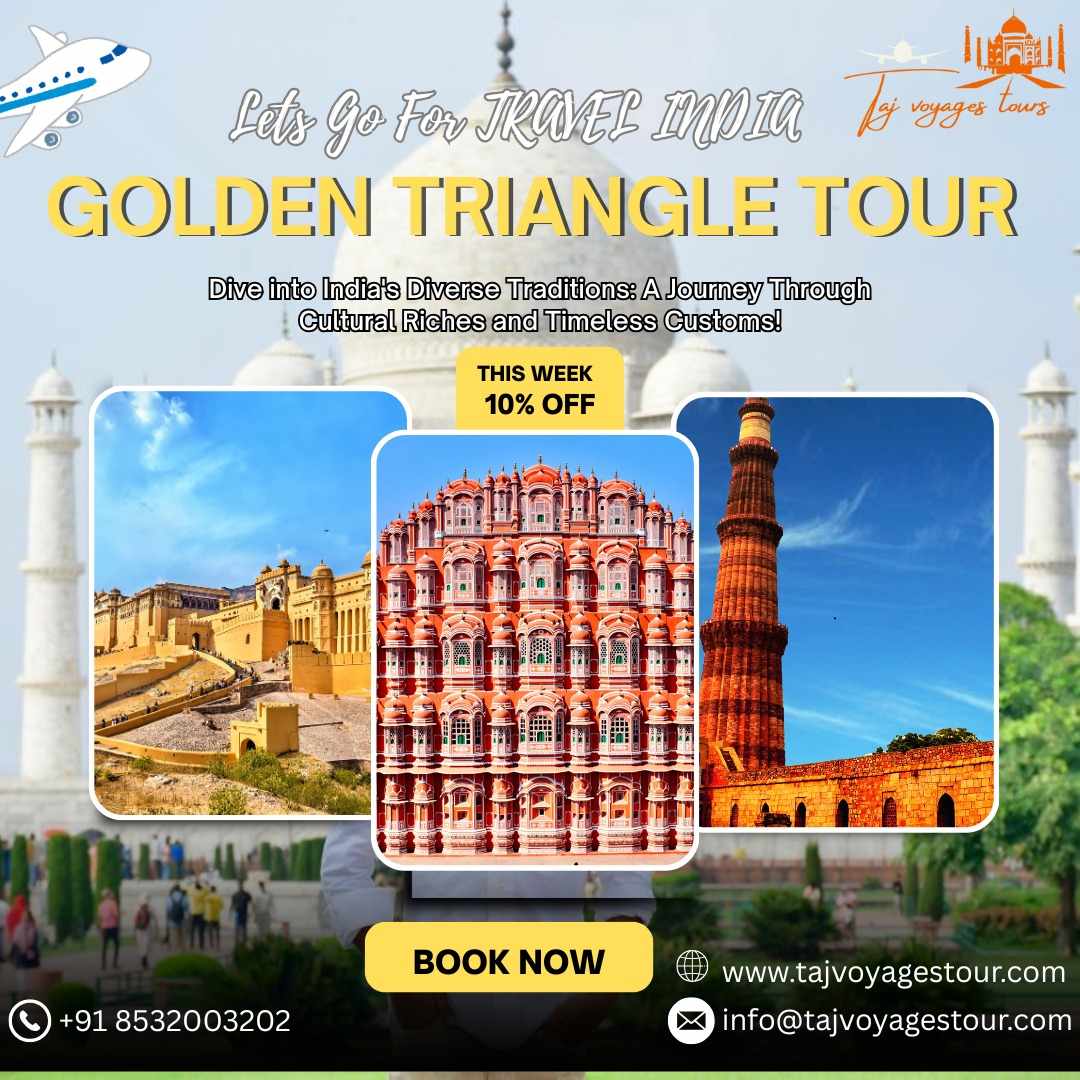 Golden Triangle Tour: 3 Days of Adventure – Delhi, Agra, Jaipur