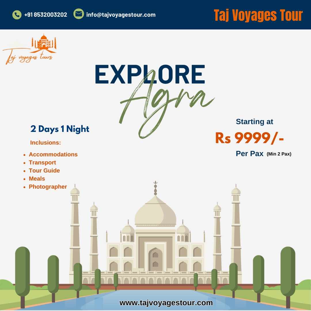 Agra Overnight Tour from Delhi – Discover the Taj Mahal at Sunrise & Dive into Mughal Heritage