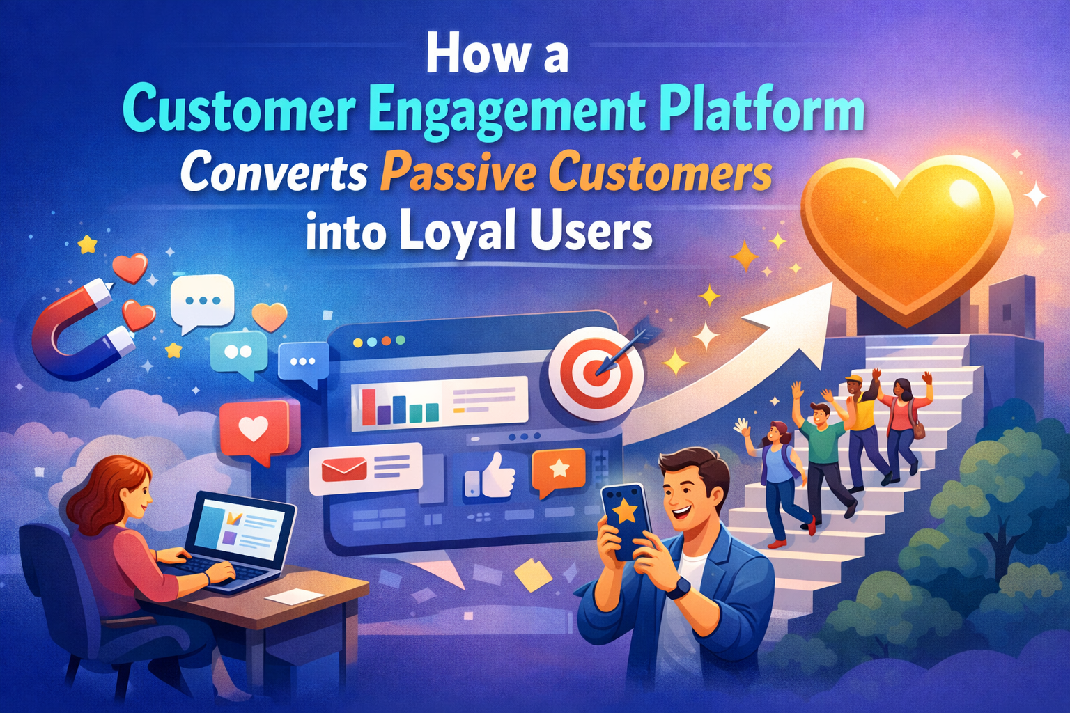How a Customer Engagement Platform Converts Passive Customers into Loyal Users