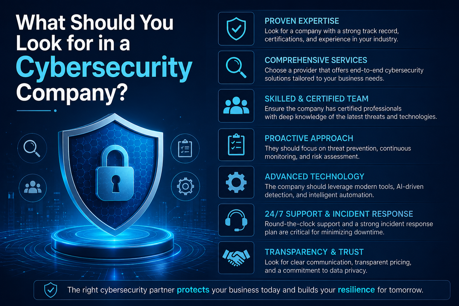 What Should You Look for in a Cybersecurity Company?