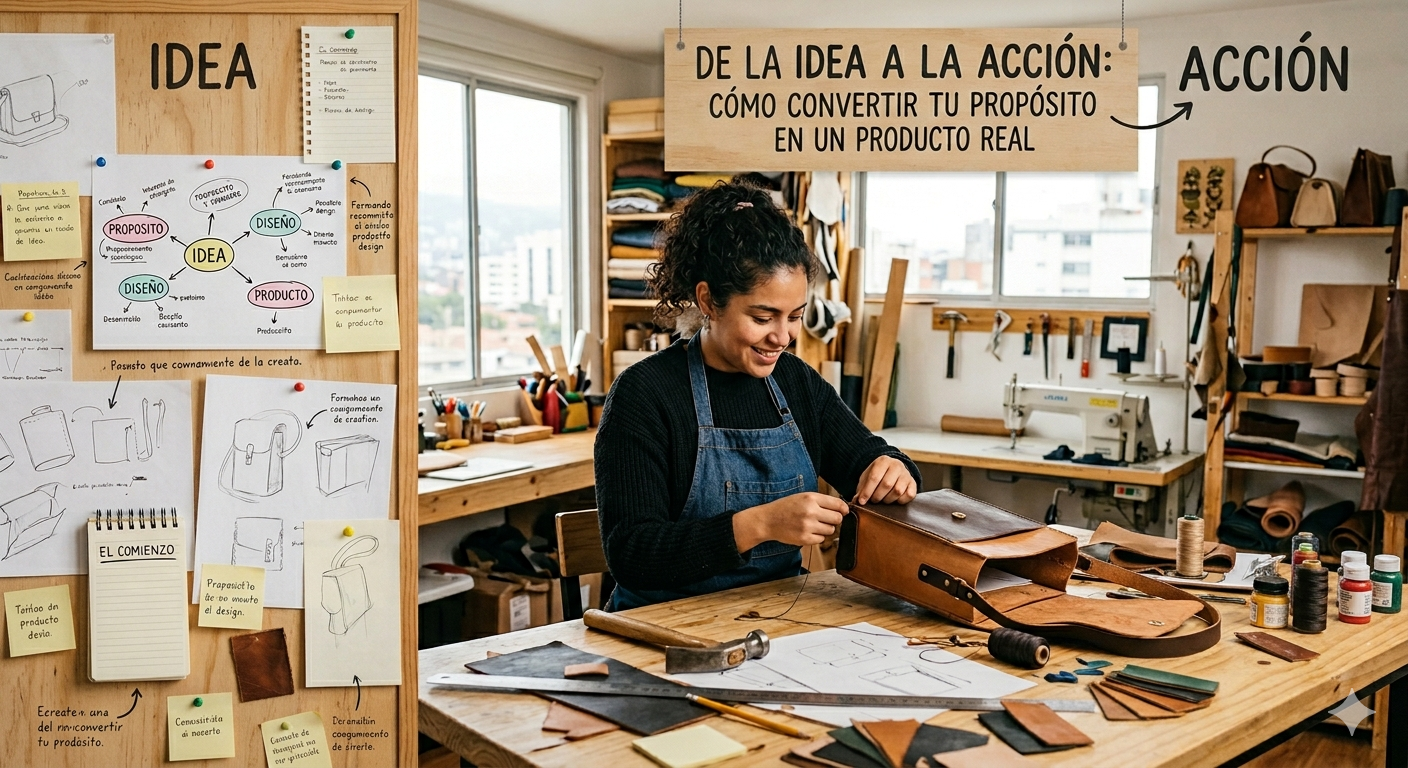 De la idea a la acción: cómo convertir tu propósito en un producto real