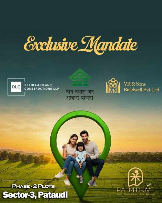 Premium Plots in Pataudi – Explore VKS Palm Drive Residential Plots under DDJAY