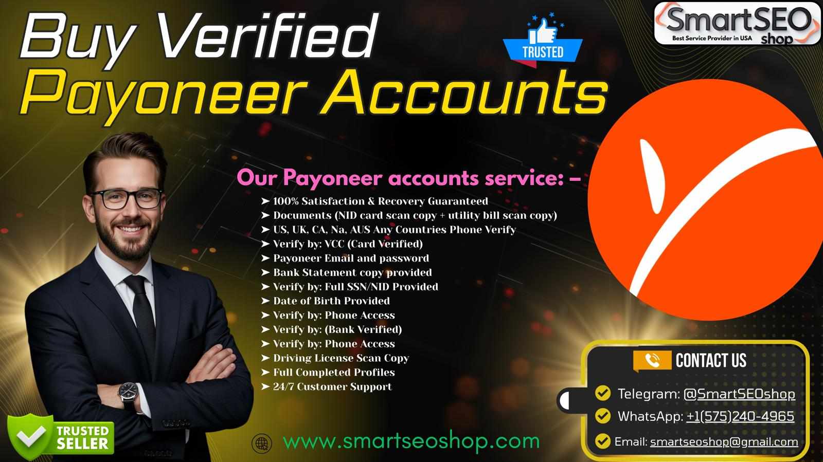 Best 10 Place To Purchase Verified Payoneer Accounts