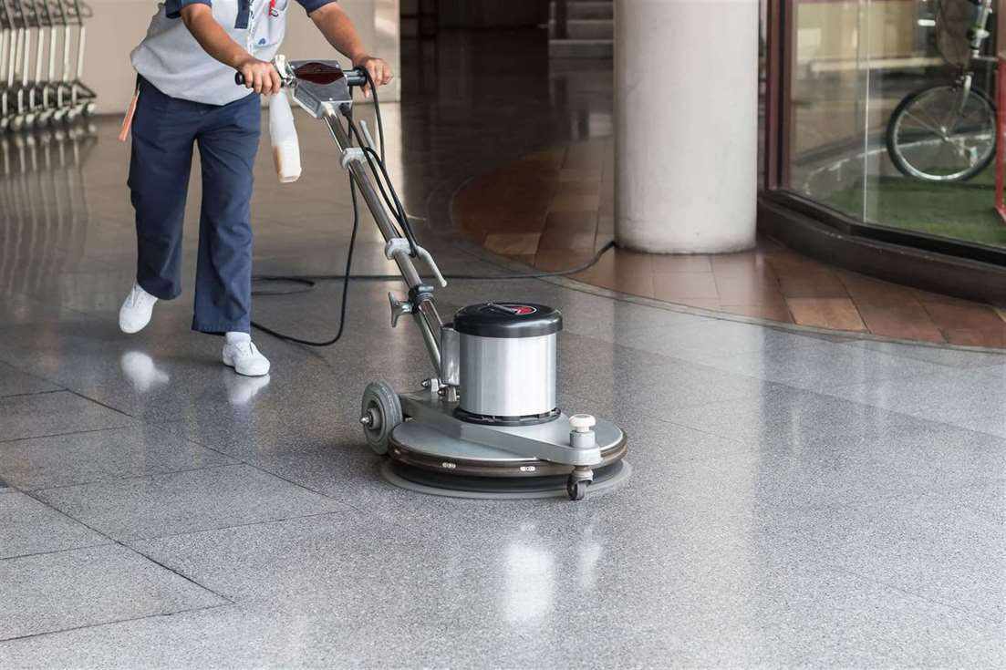 Floor polishing