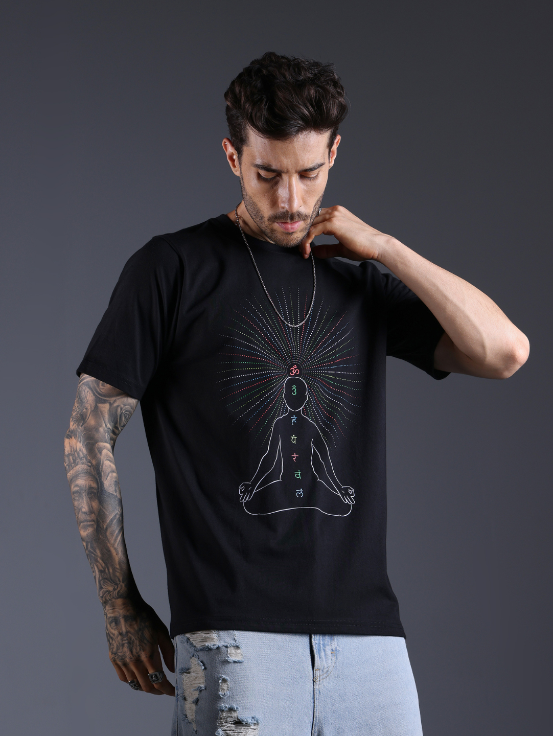 Chakras UV Reactive T-Shirts: Glow Your Spiritual Energy
