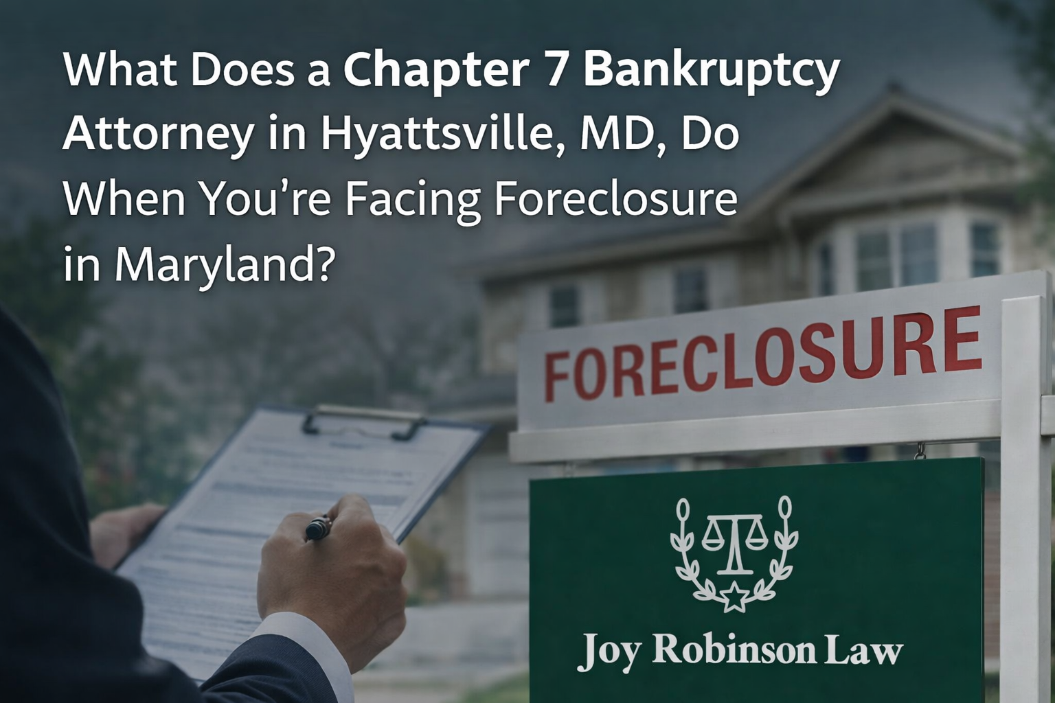 Chapter 7 bankruptcy help in Maryland | Joy P. Robinson, P.C
