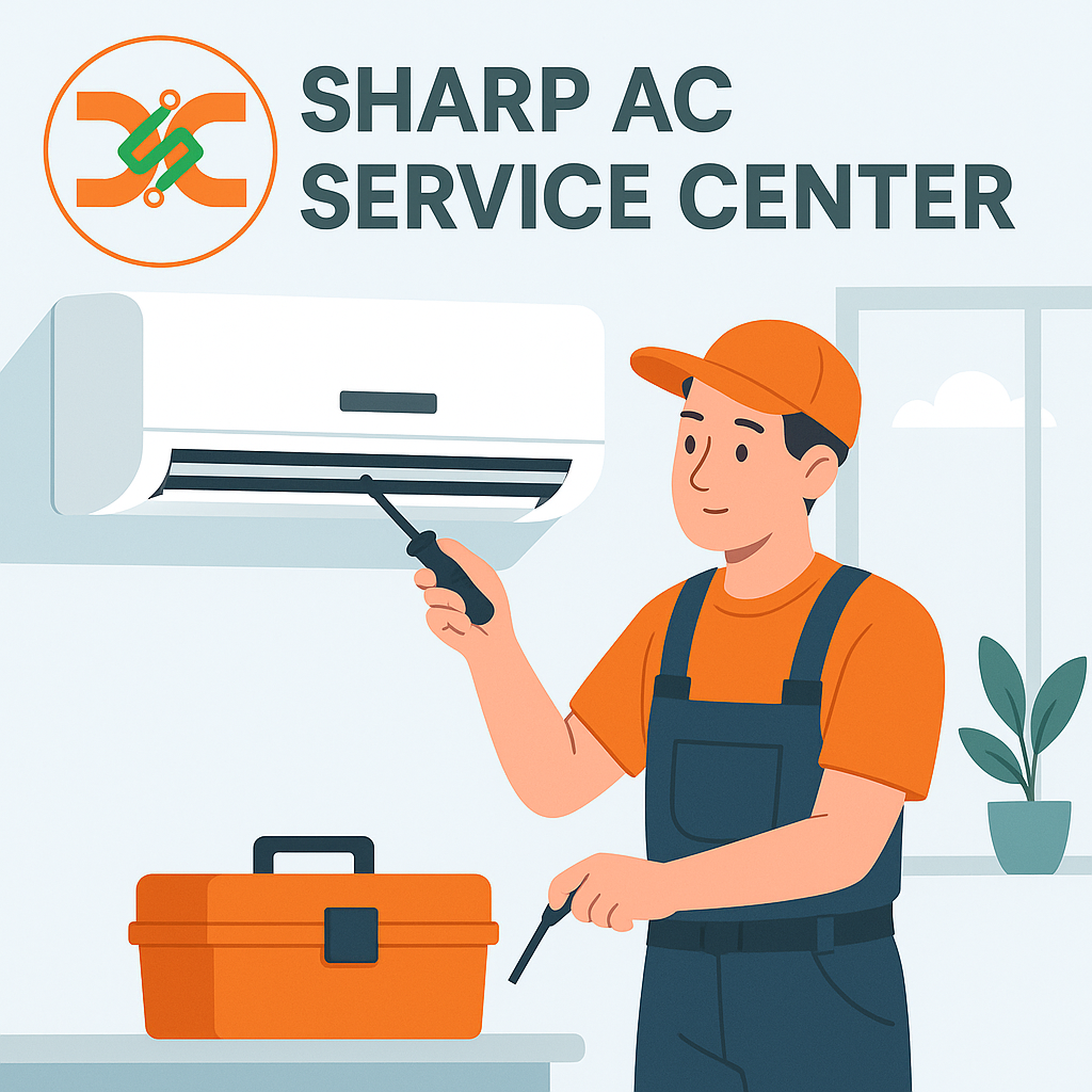 Are genuine parts used at the Sharp TV Service Center?