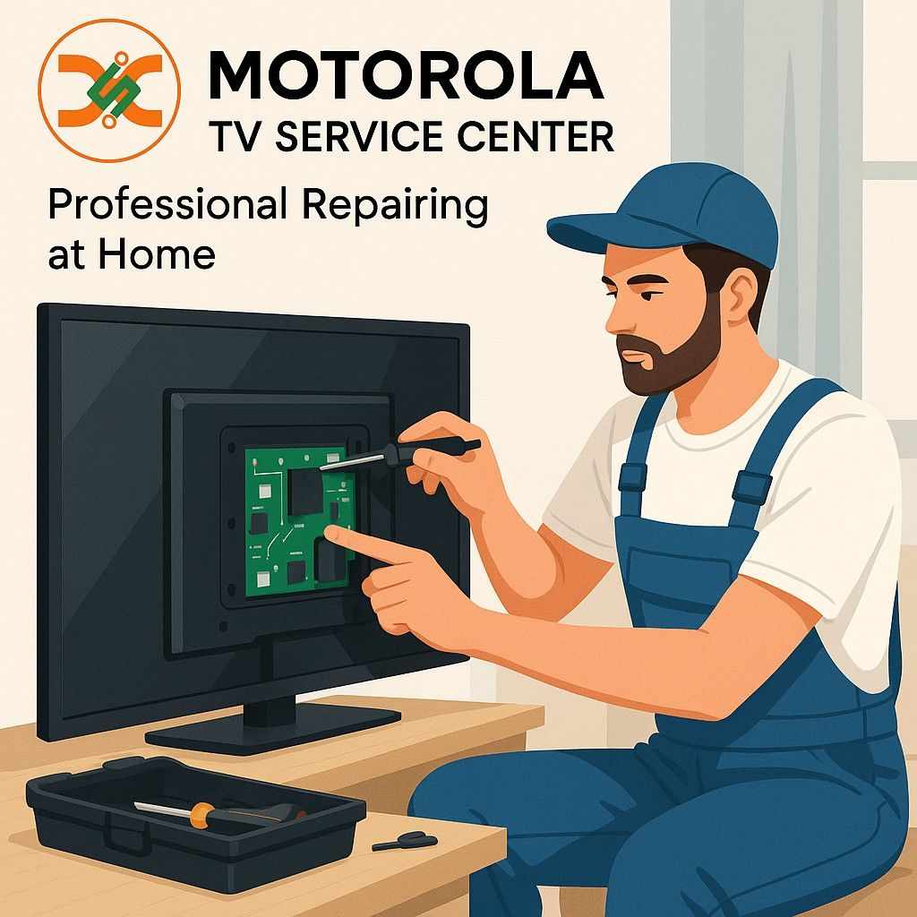 Can a Motorola TV Service Center fix a cracked screen?