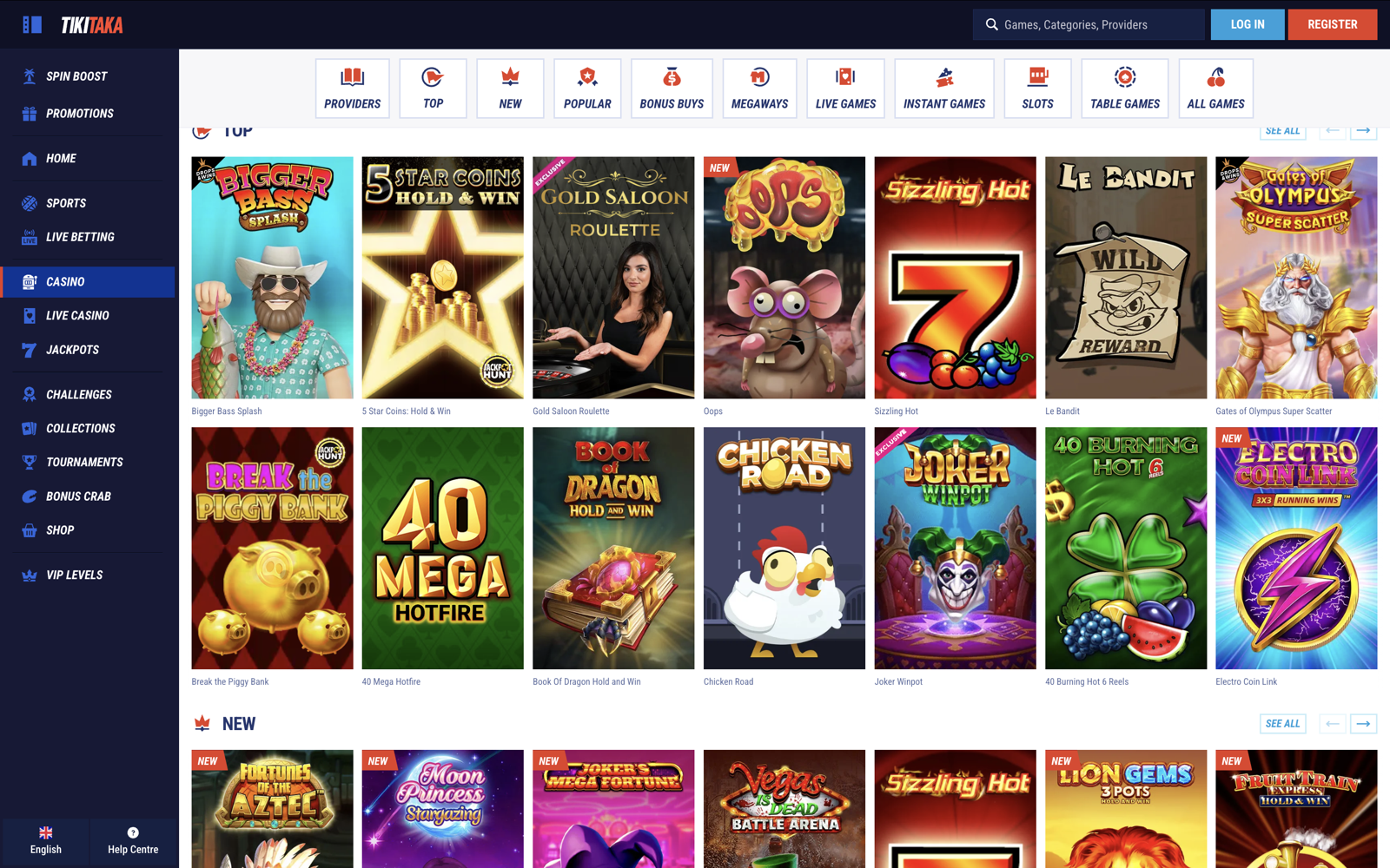 Criptomonedas aceptadas en Tikitaka Casino