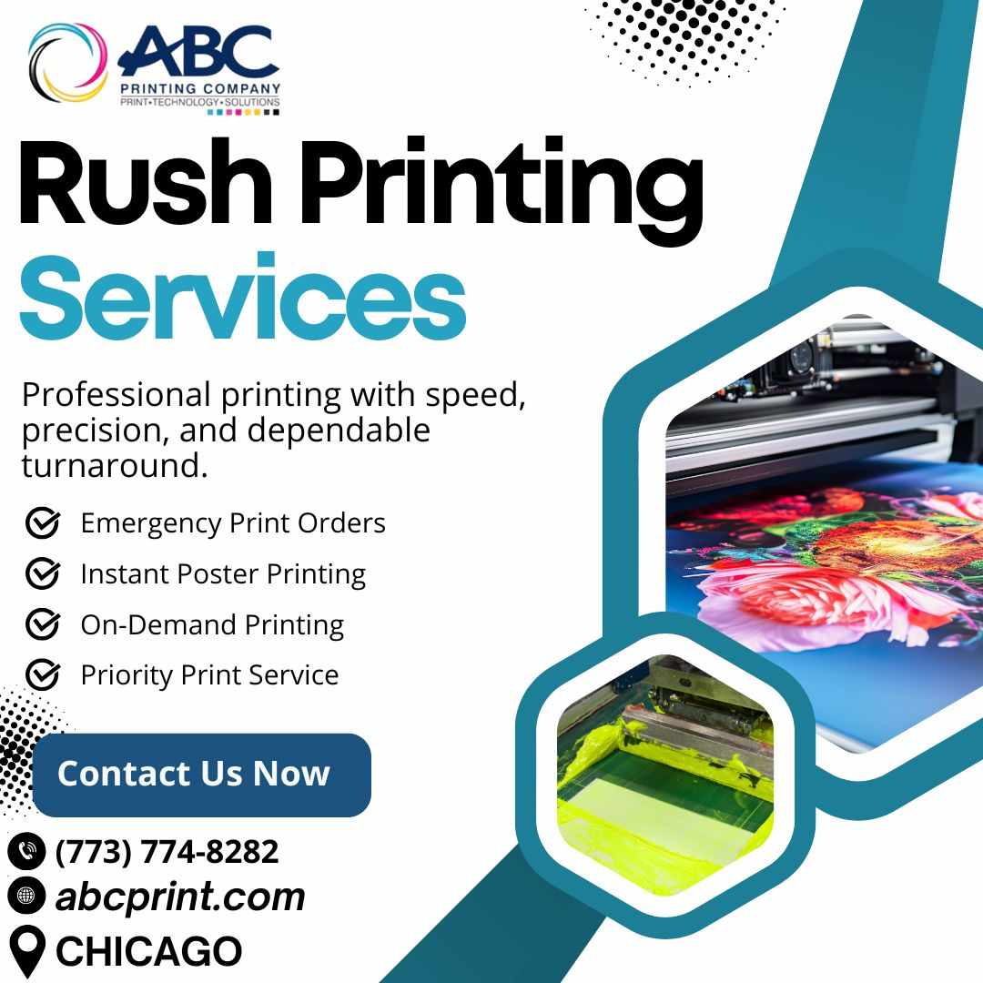 Rush Printing Services Chicago