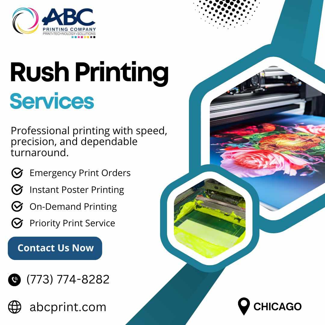 Rush Printing Services Chicago
