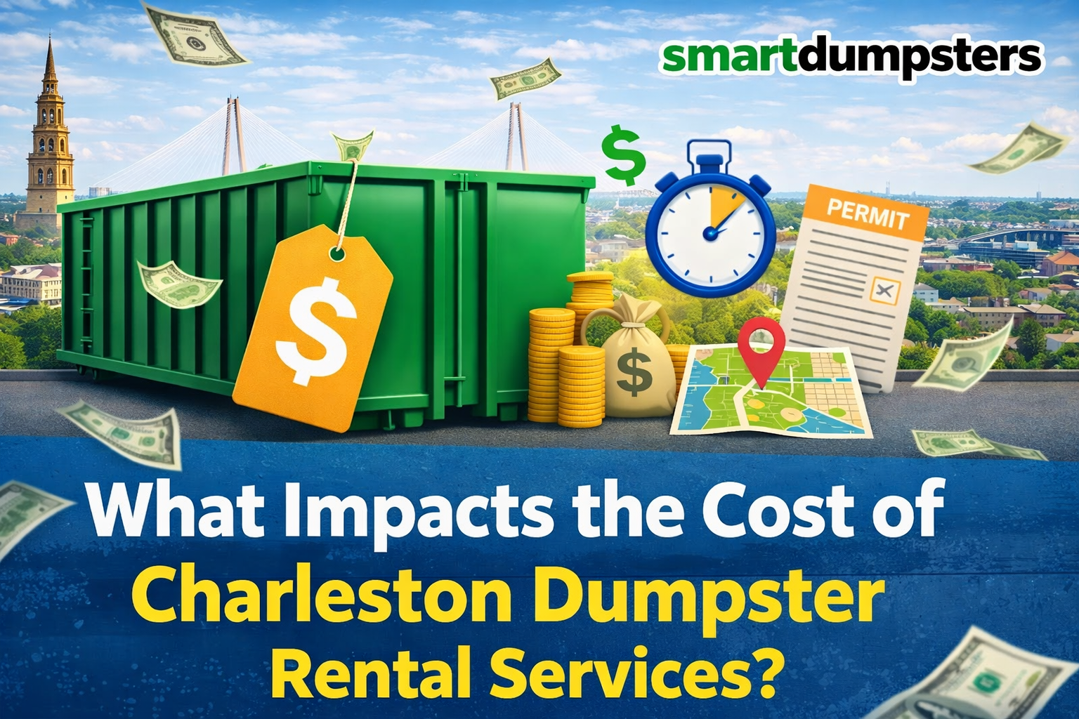 What Impacts the Cost of Charleston Dumpster Rental Services?