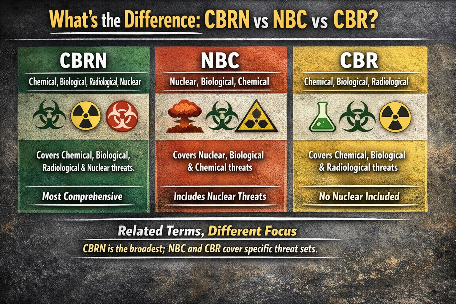 What’s the Difference: CBRN vs NBC vs CBR?