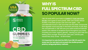 Greener Farms CBD Gummies – Natural Relief for Anxiety, Pain, and Stress