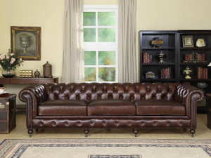 Top Grain Leather Sofa - Practical Luxury for Everyday Family Use