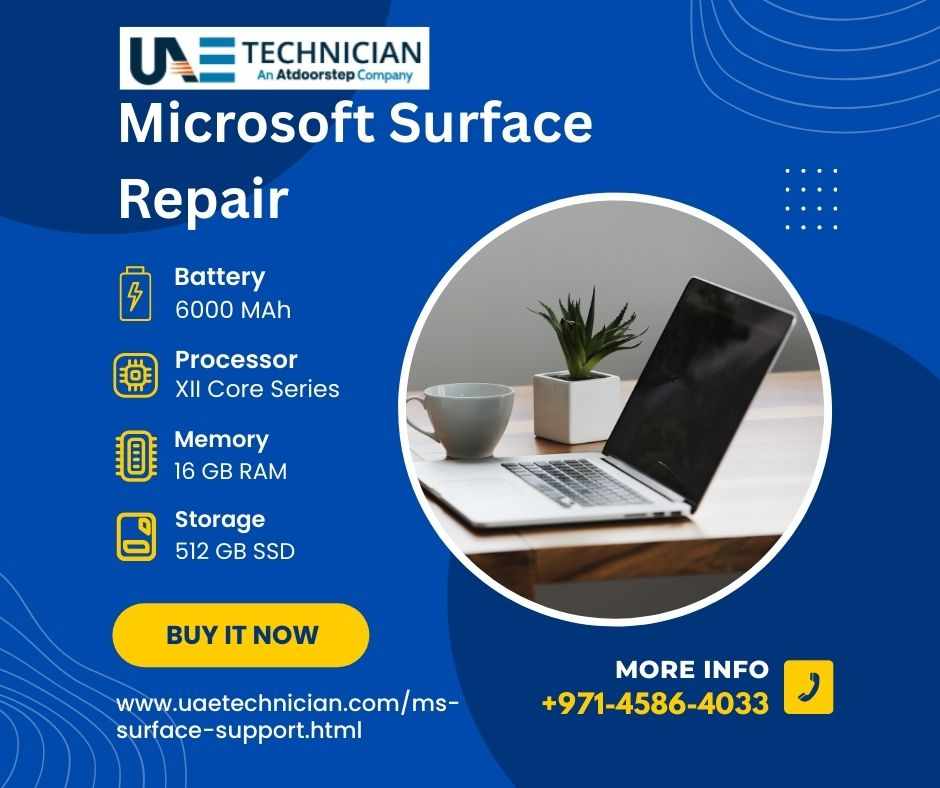 Certified Microsoft Surface Repair in Al Quoz, Dubai