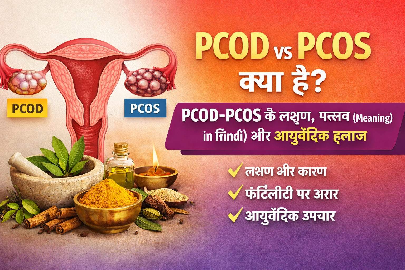 PCOD vs PCOS क्या है? महिलाओं के लिए पूरी जानकारी (Hindi)