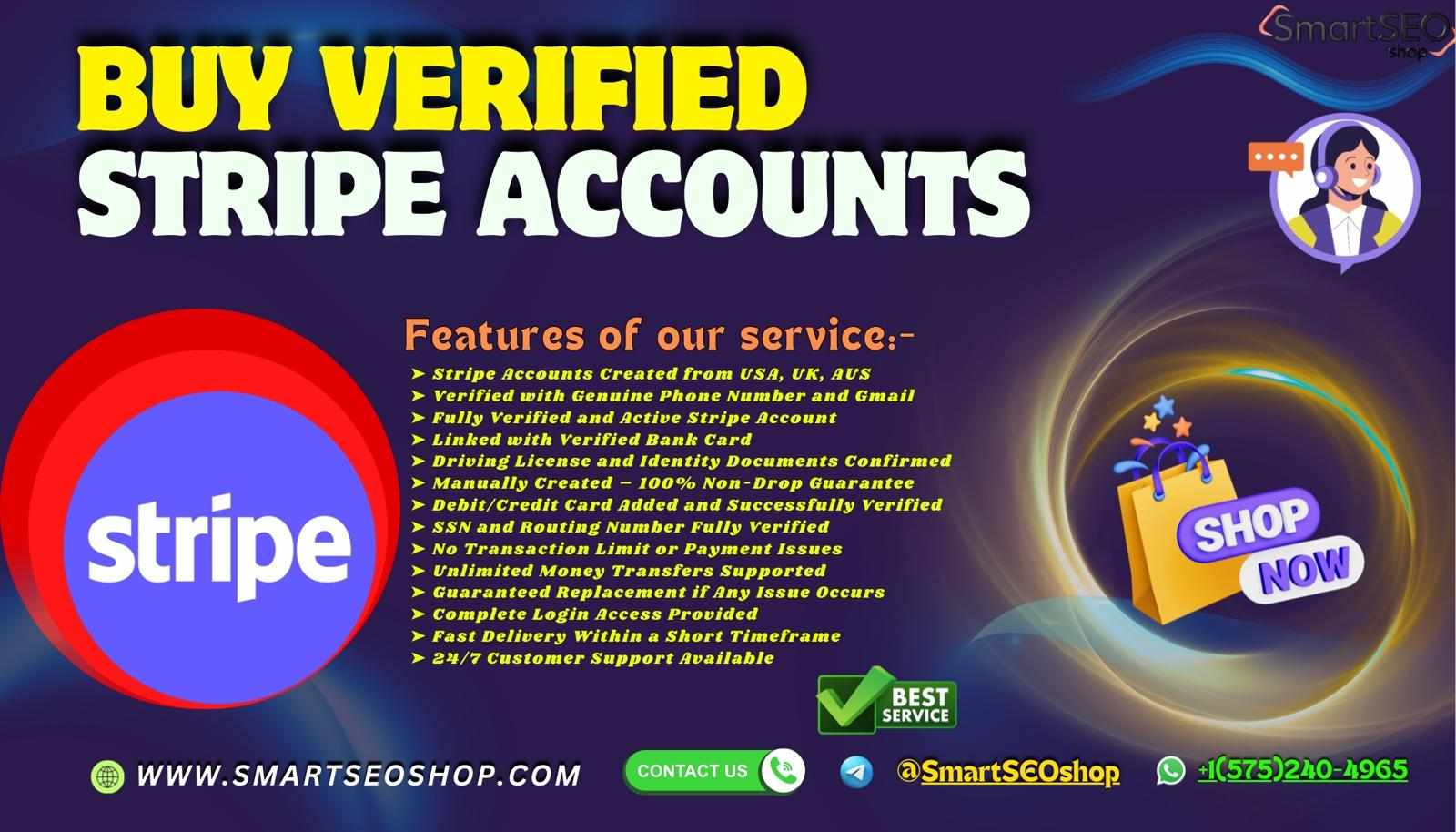 Where to Buy Verified Stripe Accounts ? Try SmartSEOShop