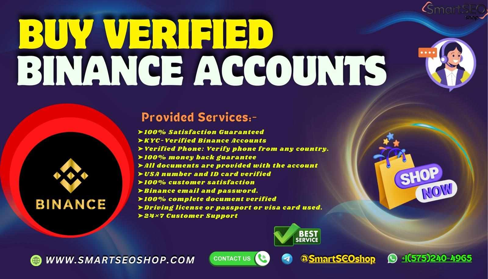 Where to Buy Verified Binance Accounts ? Try SmartSEOShop