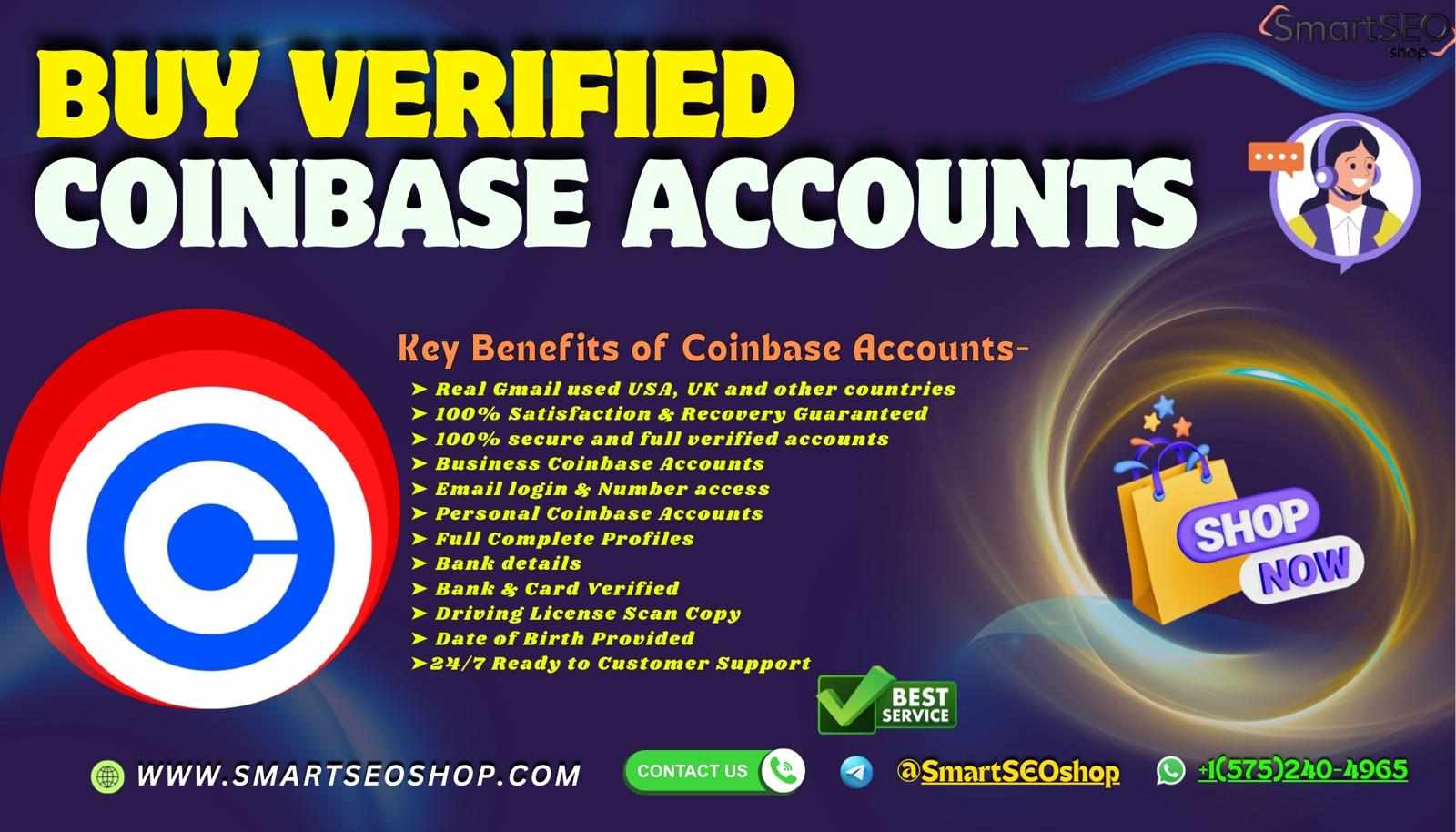 Where to Buy Verified Coinbase Accounts ? Try SmartSEOShop