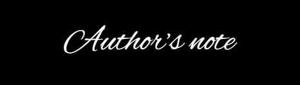 Author's note