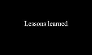 9 | Lessons Learned