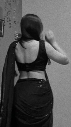 Black saree