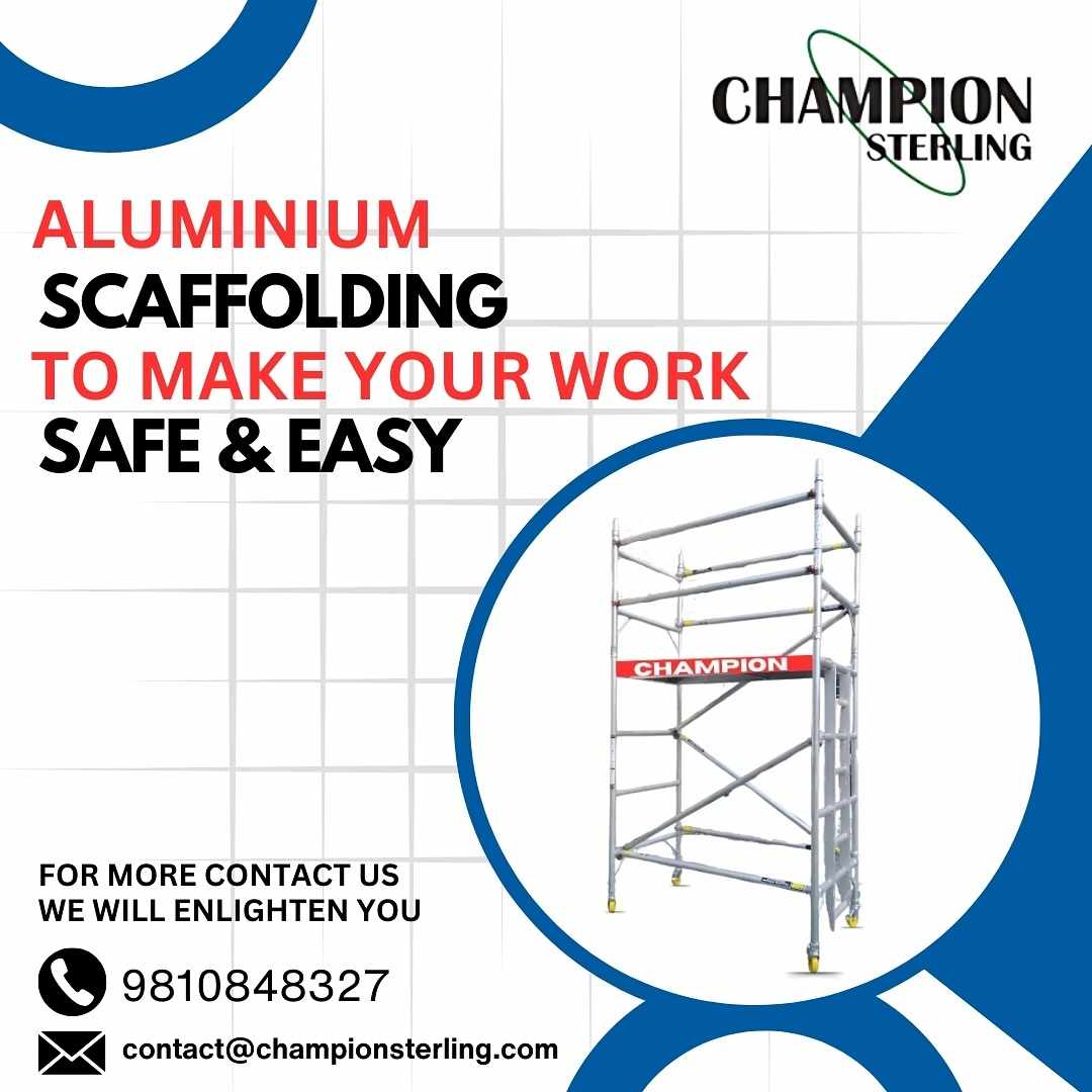 Aluminium Scaffolding for Rent in Delhi NCR / Sale PAN India