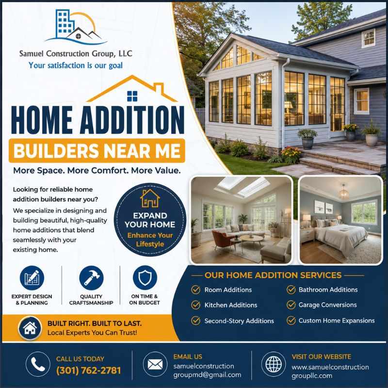 Affordable Home Addition Builders Near Me for Beautiful Home Expansions