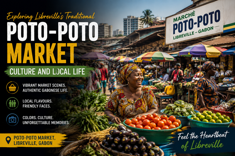 Exploring Libreville's Traditional Poto-Poto Market Culture and Local Life