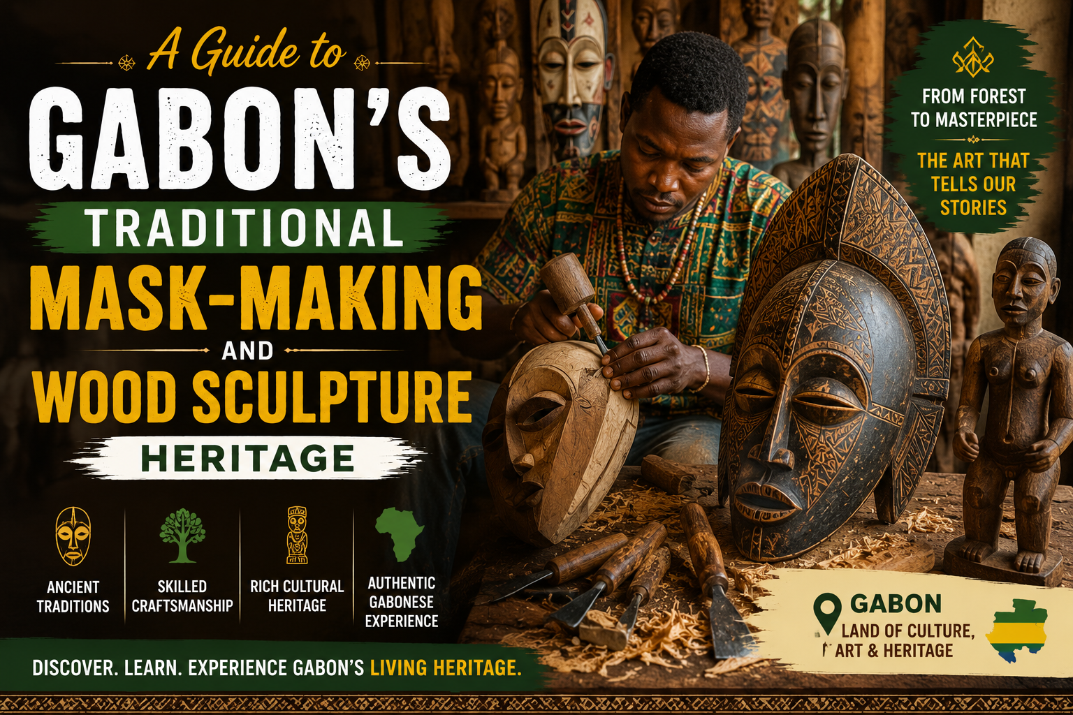 A Guide to Gabon's Traditional Mask-Making and Wood Sculpture Heritage