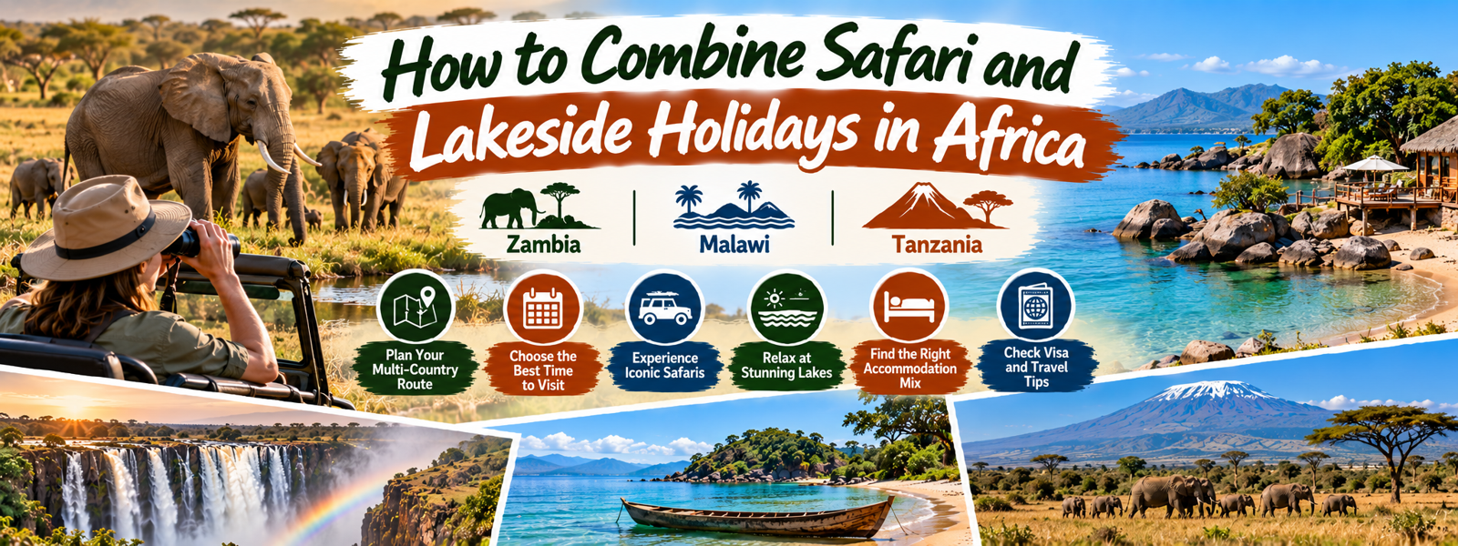 How to Combine Safari and Lakeside Holidays in Africa