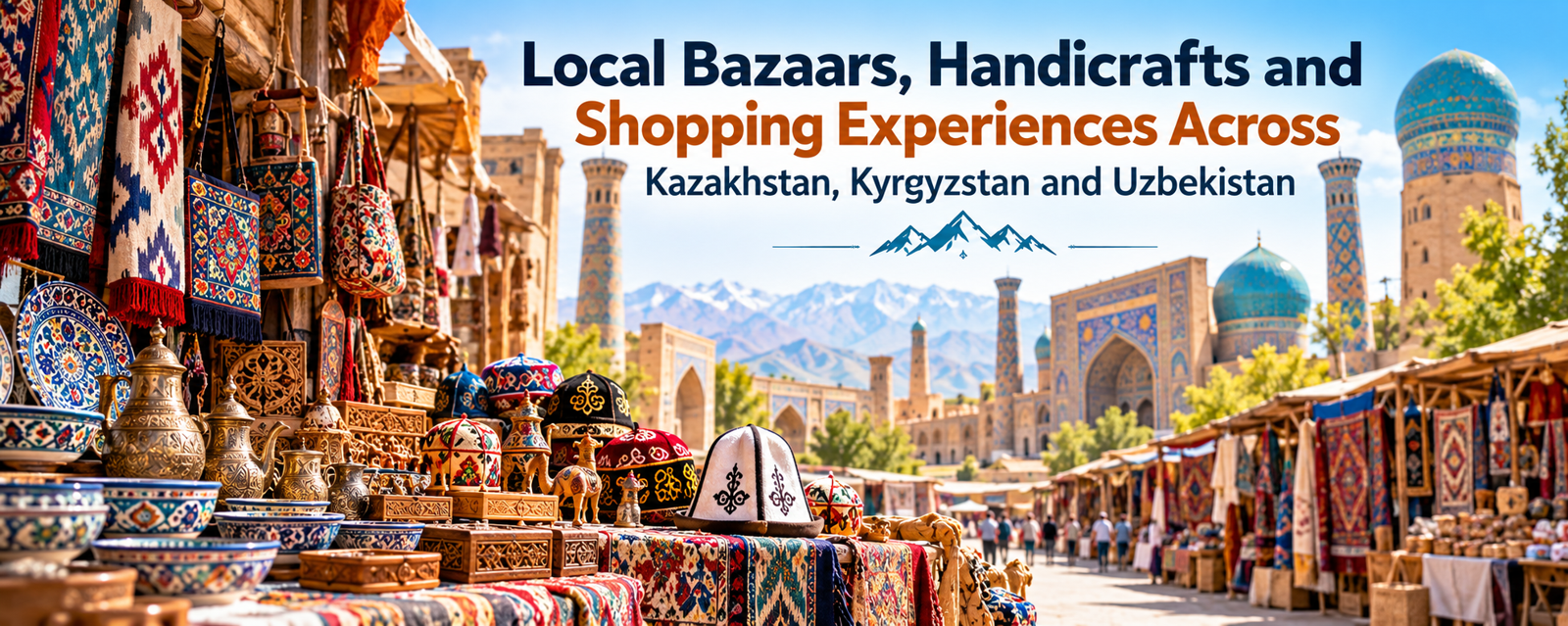 Local Bazaars, Handicrafts and Shopping Experiences Across Kazakhstan, Kyrgyzstan and Uzbekistan