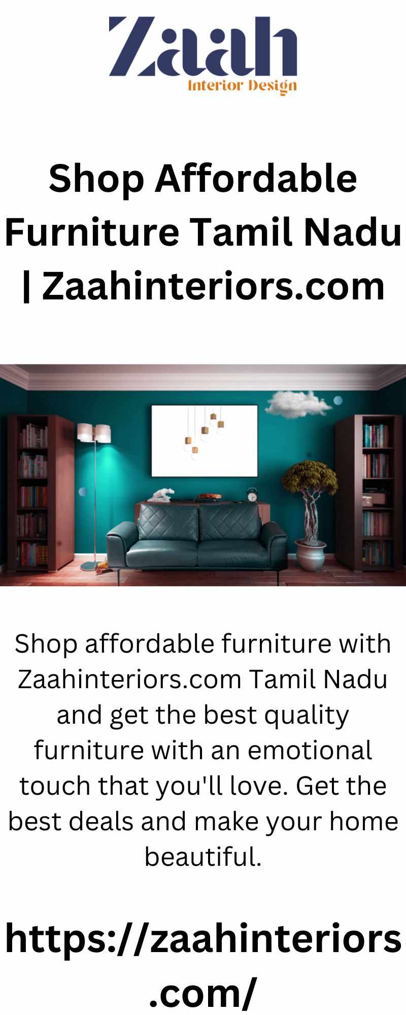 Shop Affordable Furniture Tamil Nadu | Zaahinteriors.com