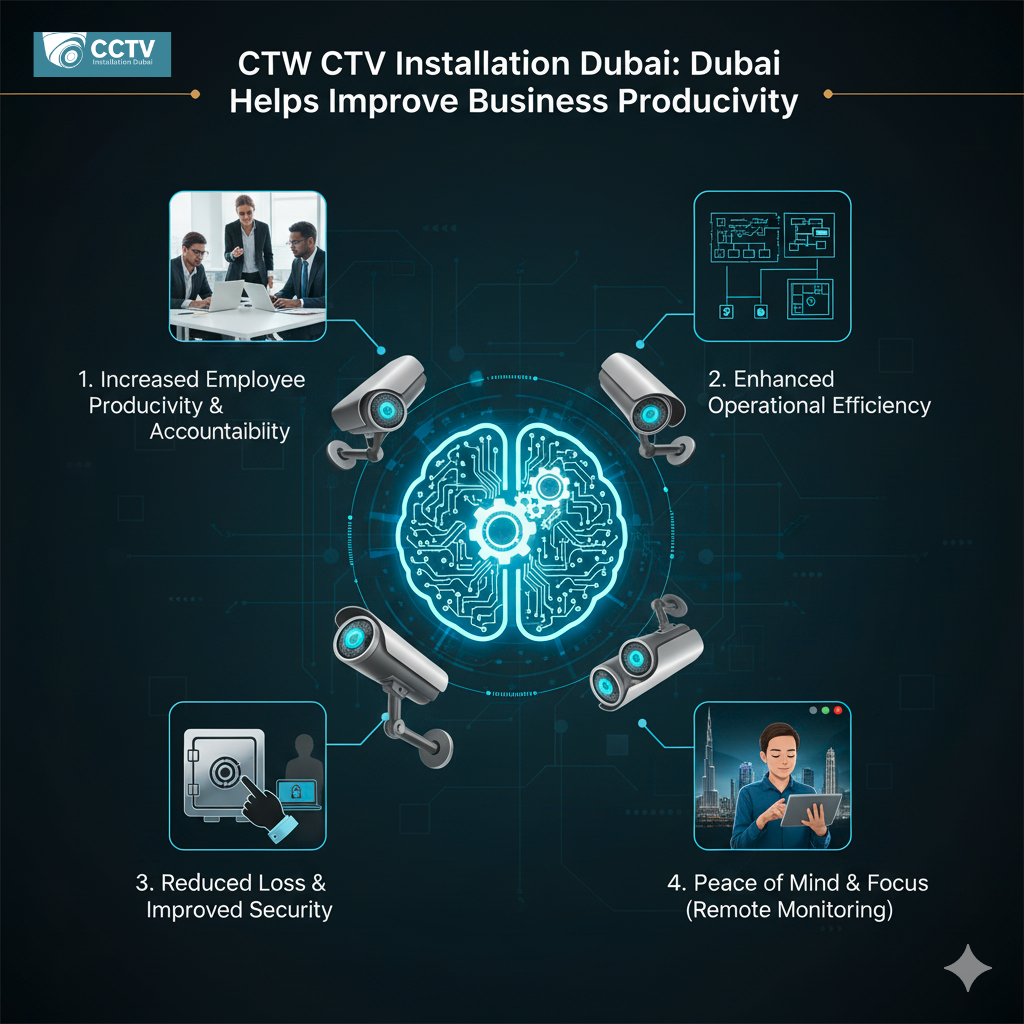 How CCTV Installation Dubai Helps Improve Business Productivity