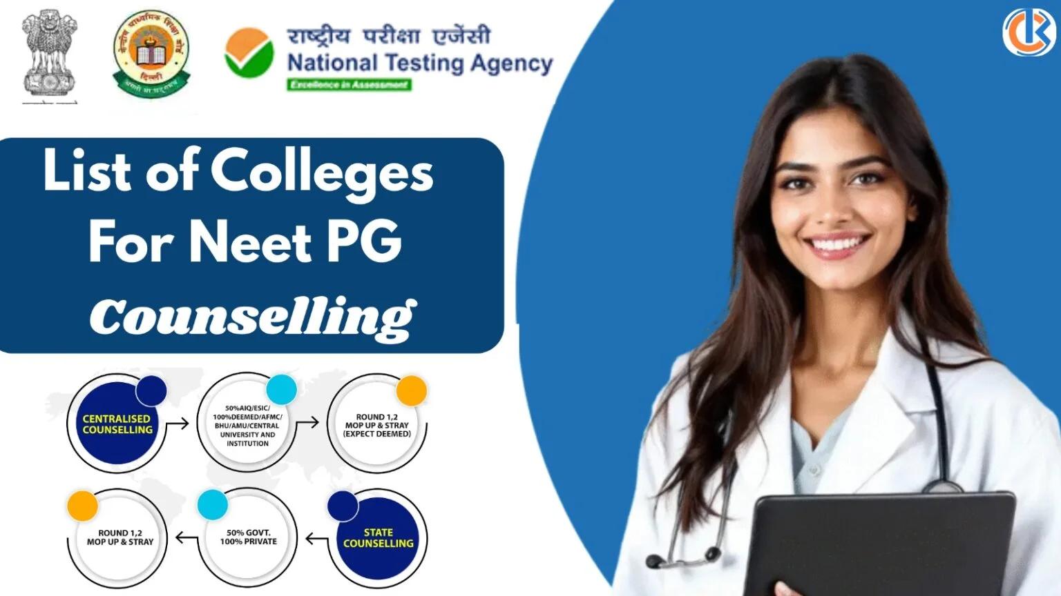List of Colleges for NEET PG Counselling