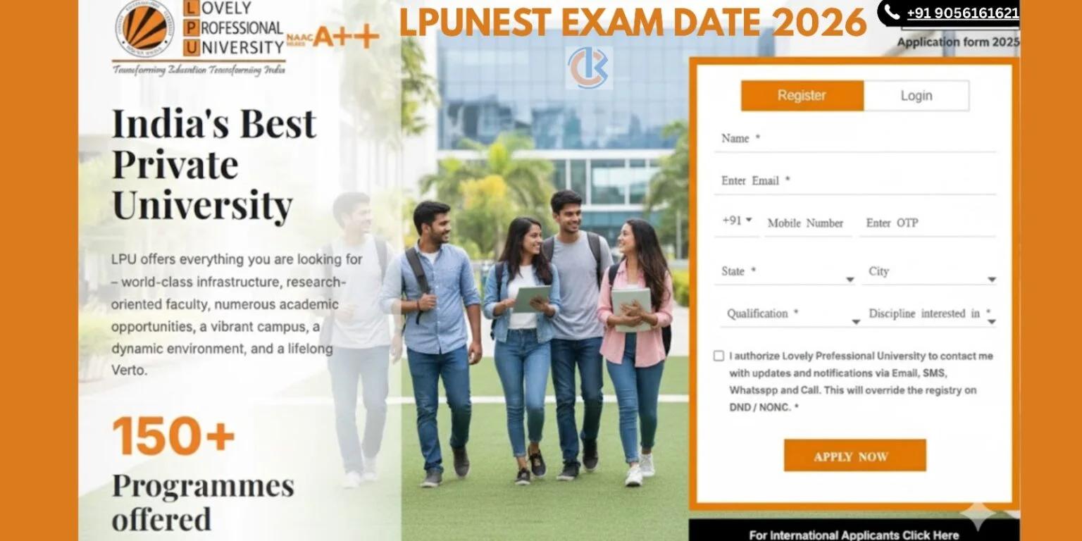 LPUNEST Exam Date 2026