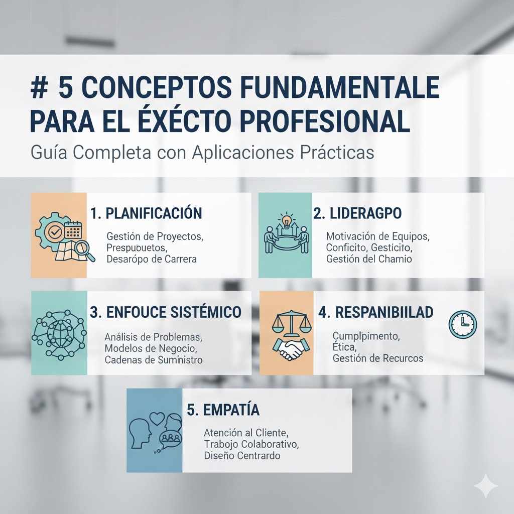 # 5 Conceptos Fundamentales para el Éxito Profesional: Guía Completa con Aplicaciones Prácticas