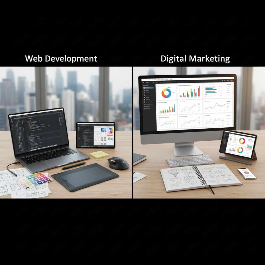 Web Development or Digital Marketing: Which Skill Offers Better Career Growth?