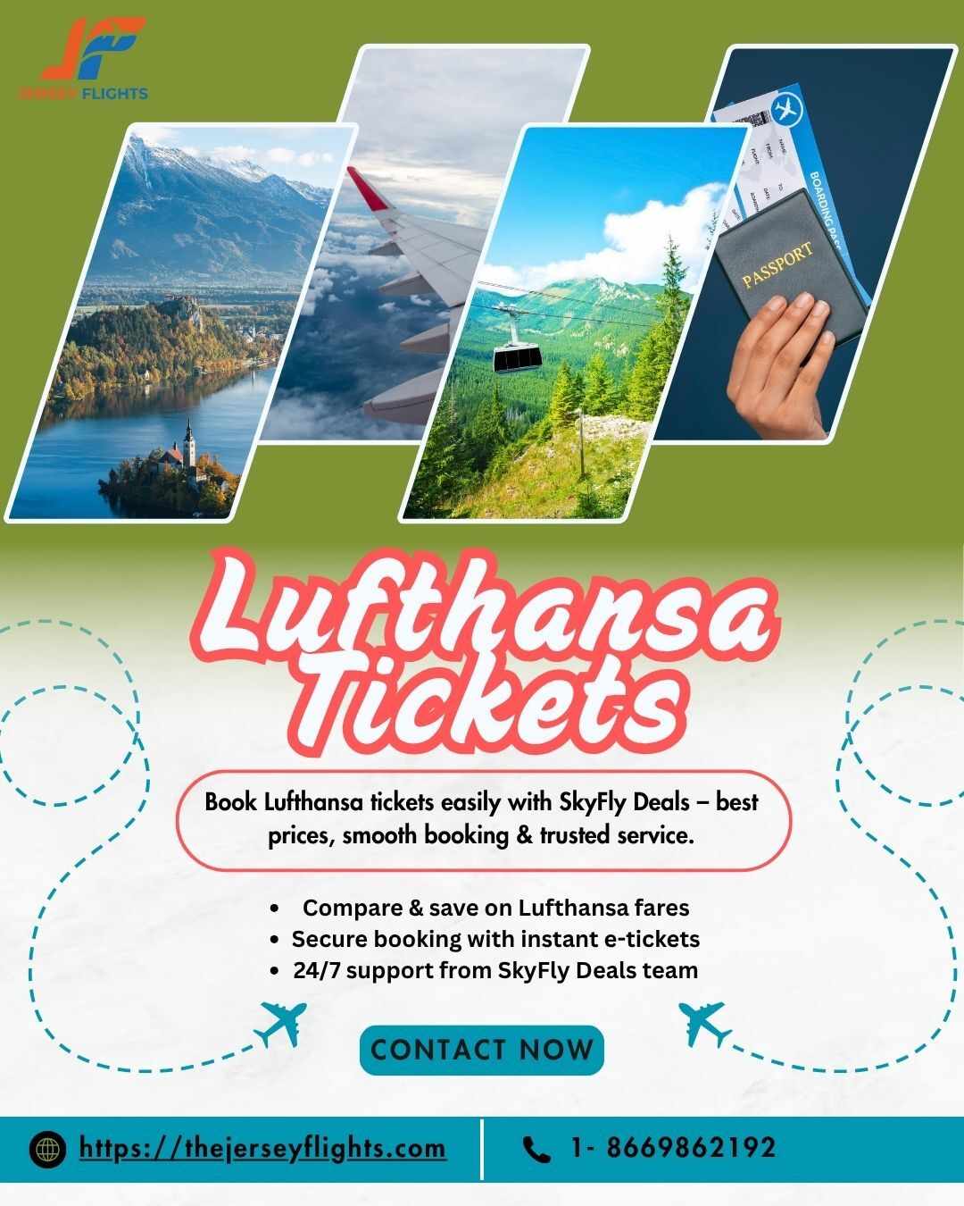 Book Lufthansa Airline Tickets with The Jersey Flights Your Guide to Affordable Travel