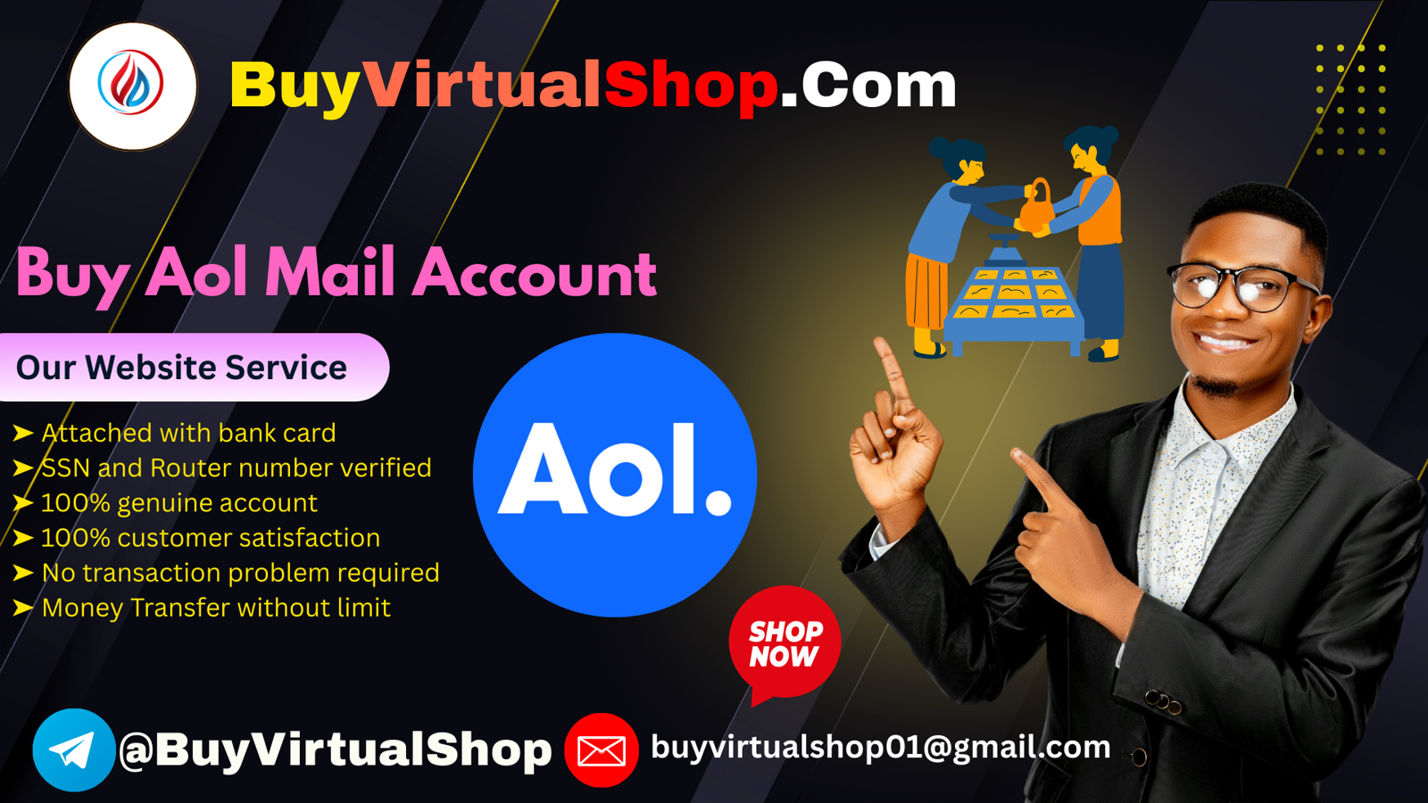 How to Buy AOL Mail Accounts from buyvirtualshop