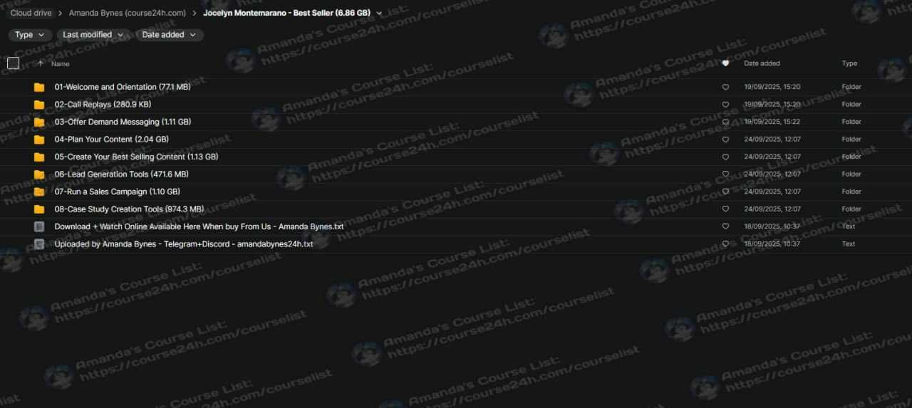 [COURSE] Jocelyn Montemarano – Best Seller