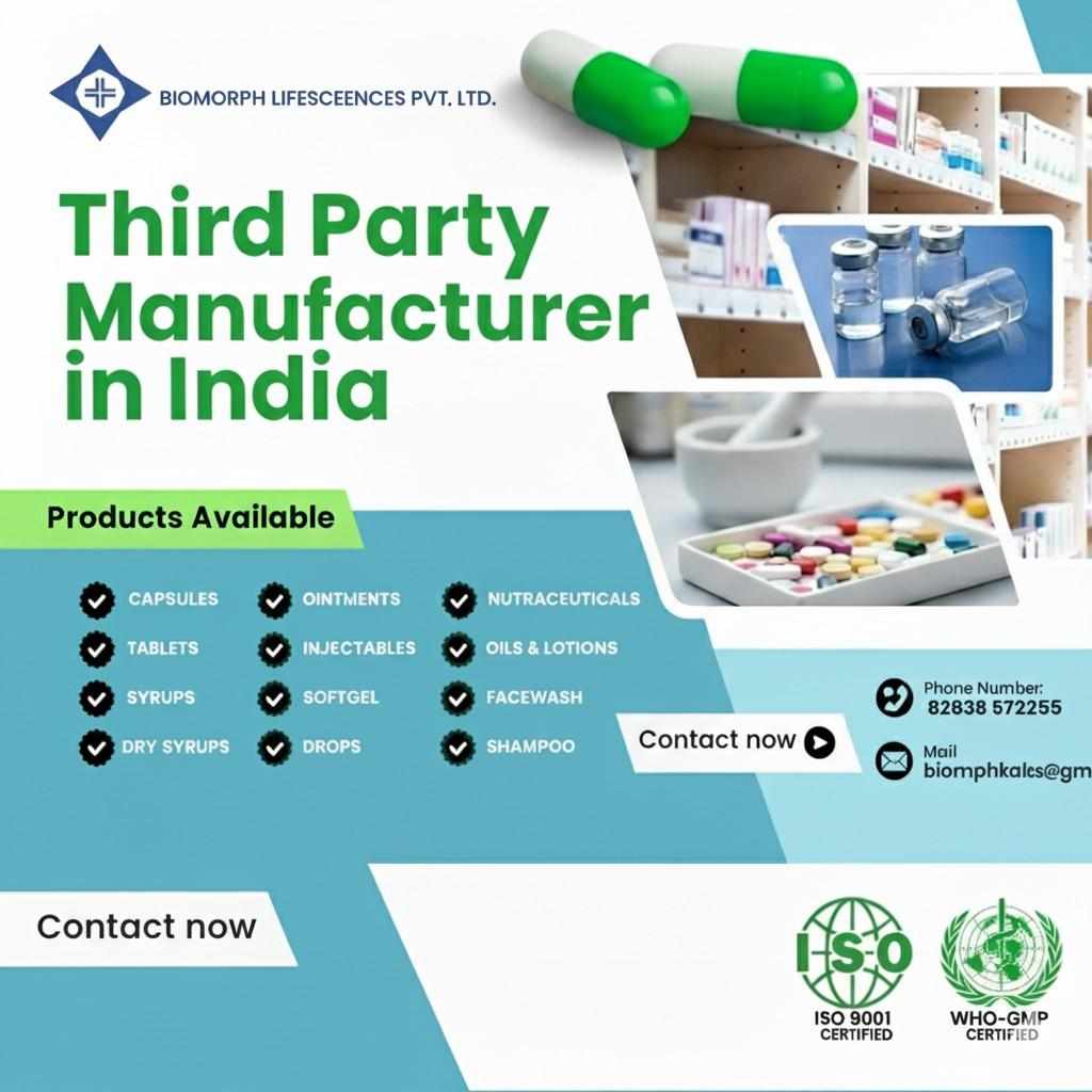 Top Third Party Pharma Manufacturing Company in India