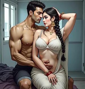 Filling-up bride's chuche with milk :