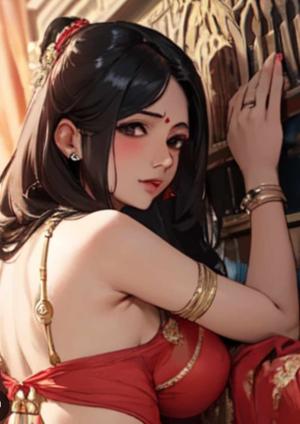 Panchayat ke Budhon ko Neha ki  Chut Dikhai – Neha ki Boobs se Tilak aur Budhhe Lundon ka Swarm.