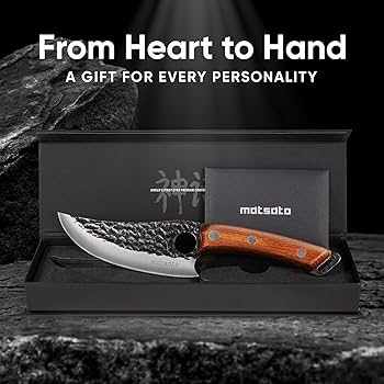 Amazon.com: Matsato Chef Knife - Perfect Kitchen Knive for Cooking,  Chopping. Japanese Steel Knife for Home, BBQ. For Balance & Control, 6.3  Inch : Home & Kitchen
