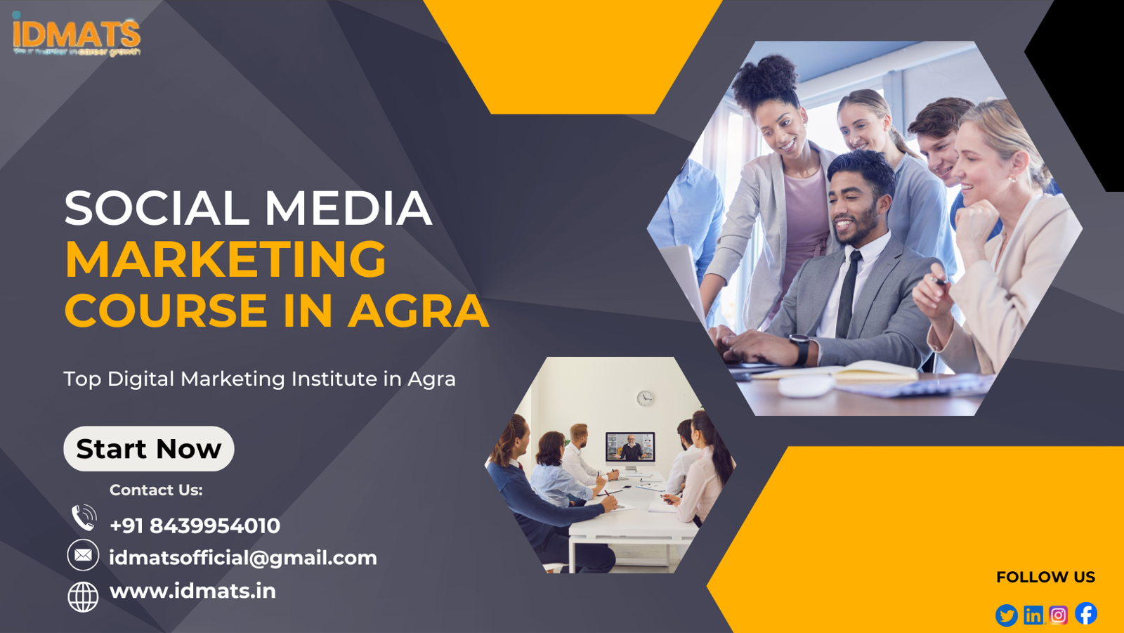 Social Media Marketing Course in Agra – Learn From Experts at IDMATS
