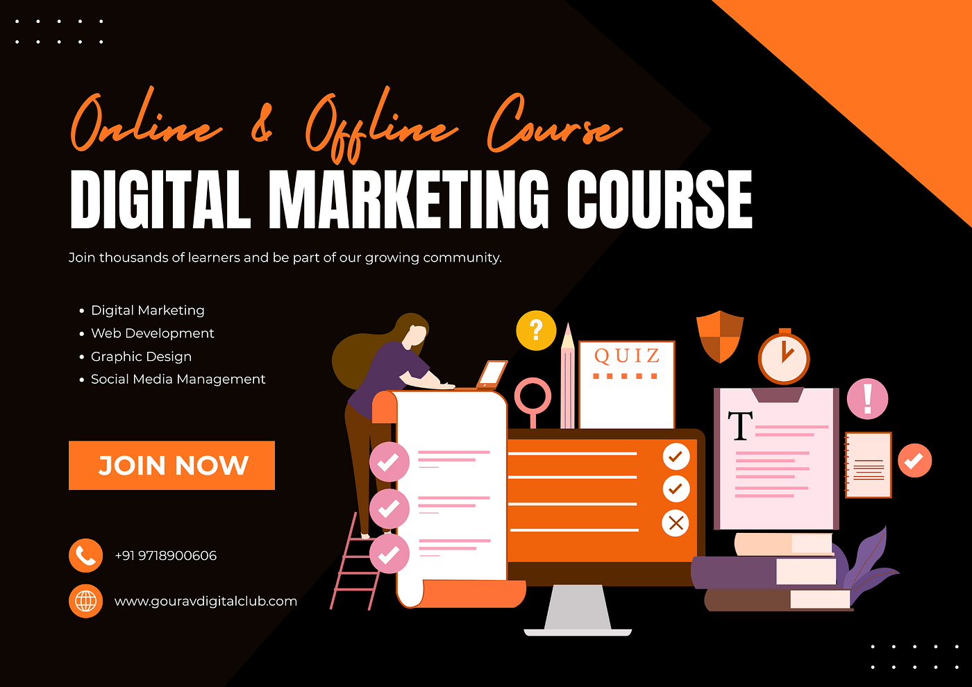 Best digital Marketing course in Faridabad -Gourav Digital Club