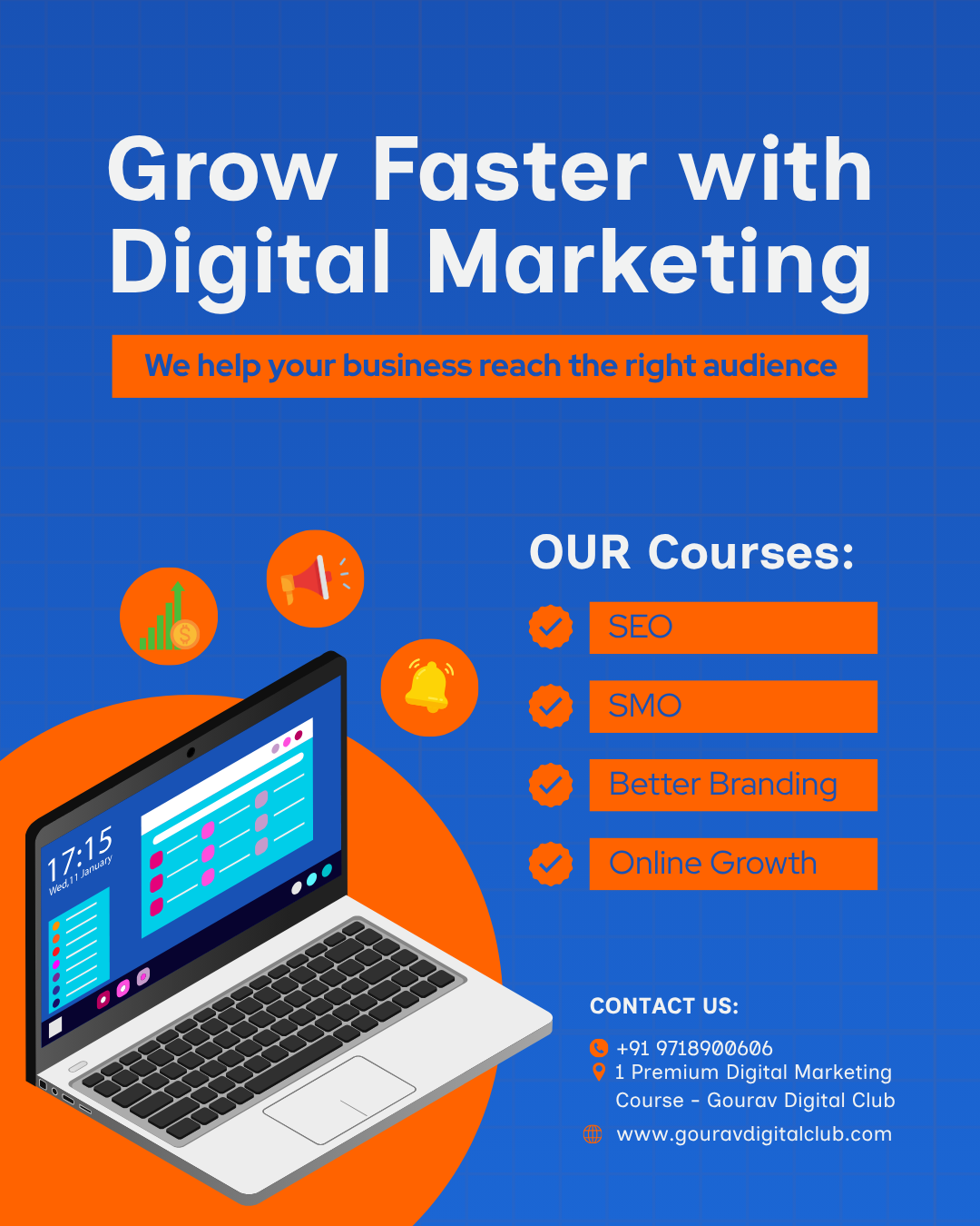 Best Digital Marketing Course in Faridabad with Practical Training | Job‑Ready Skills for 10th Pass Students
